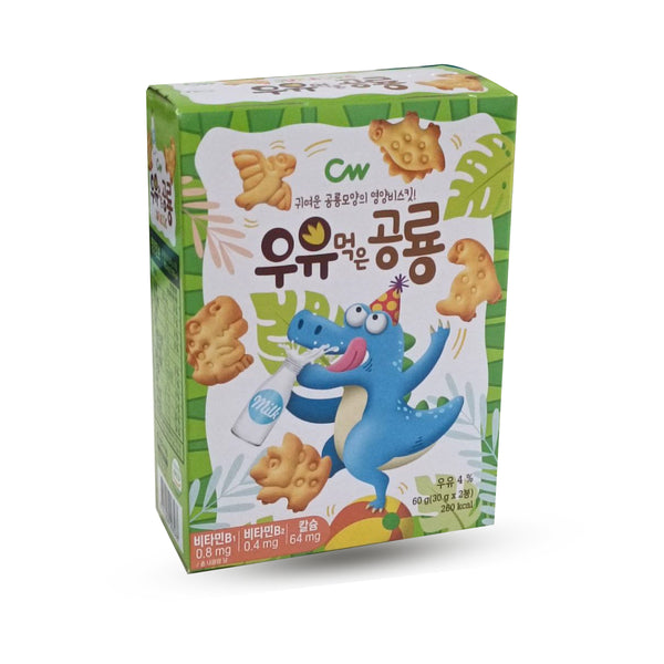 Cw Dinosaur Shaped Biscuits (Milk) 60g