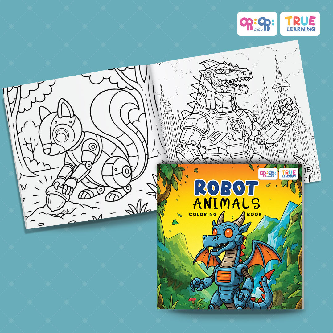 Robot Animals Coloring Book