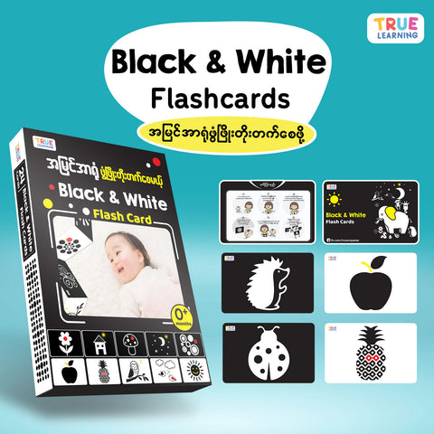 Black & White Flashcards (24 Cards)