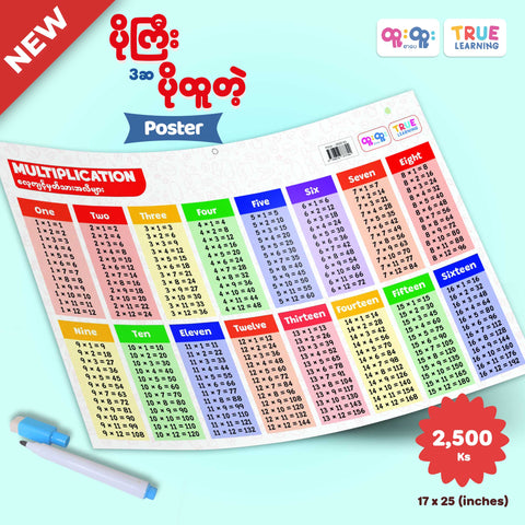 Multiplication (လေ့ကျင့်မှတ်သားအလီများ)