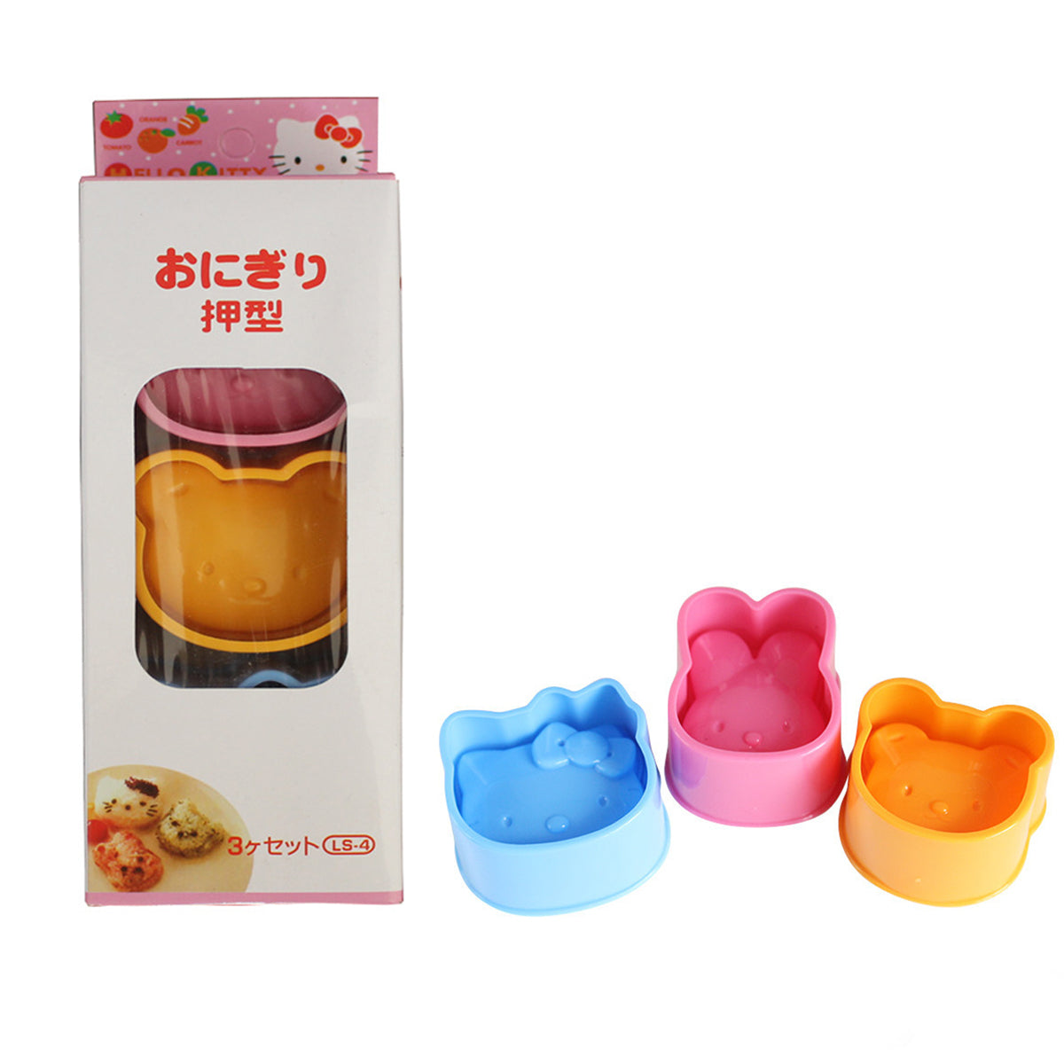 Hello Kitty ထမင်းစားပုံဖော် (3)pcs