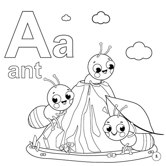 My First Alphabet Coloring Book