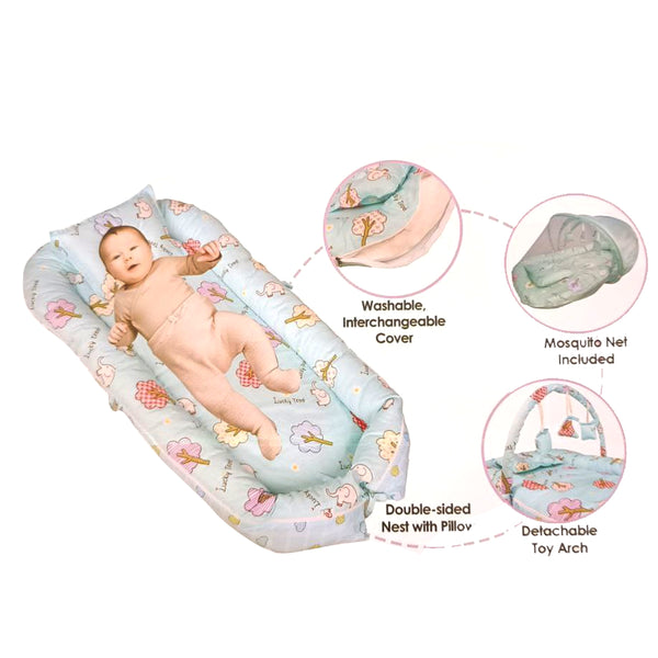 Cutie Baby - Washable Baby Nest with Toys (0-16M)