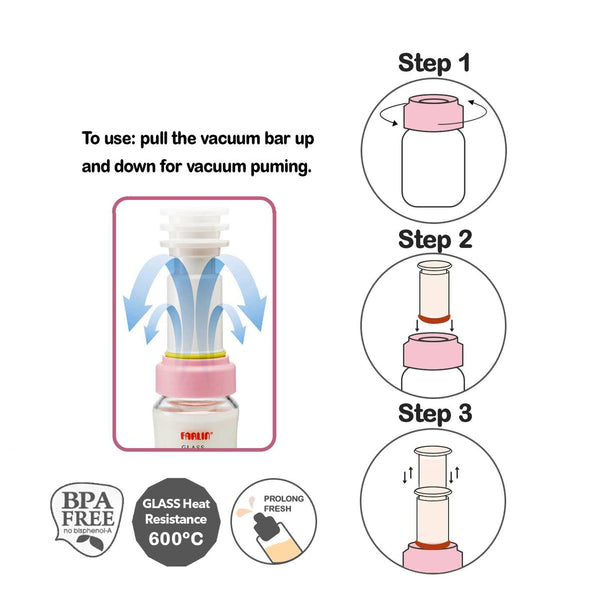Farlin-Glass Storage Bottle 120ml (2 bottles)