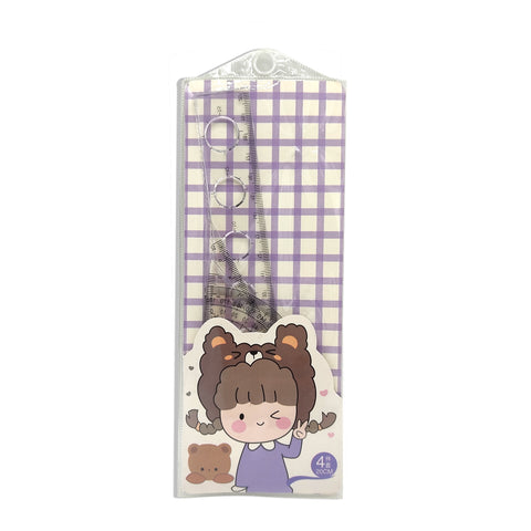 Girl Ruler Set (4pcs)