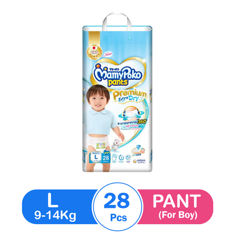 MamyPoko Premium Extra Dry Pant L(28pcs) - For Boy - True's Myanmar