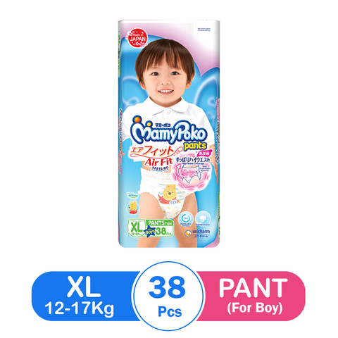 Mamypoko Air Fit Pant XL(38pcs) - For Boy - True's Myanmar
