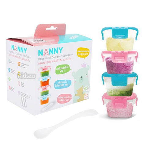 Nanny Baby food Container Set+ Spoon