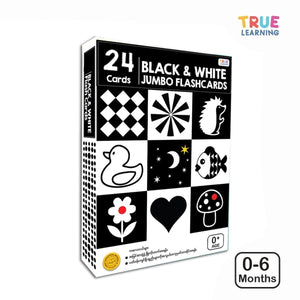 Black and White Jumbo Flashcards (24 cards)