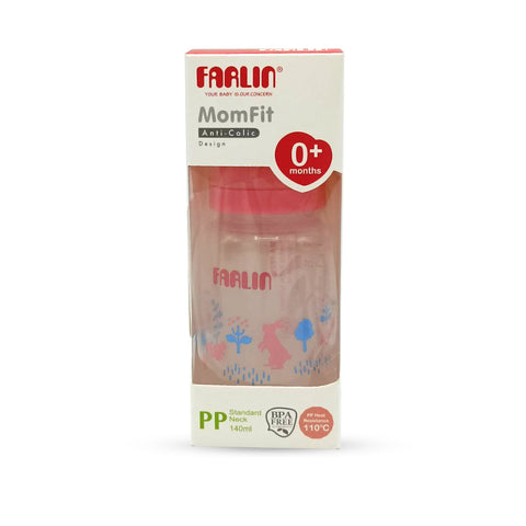 Farlin PP Standard Neck Feeding Bottle 0M+ Pink (140ml)