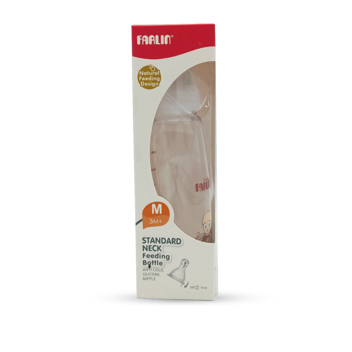 Farlin Standard Neck Feeding Bottle 3M+ (250ml)