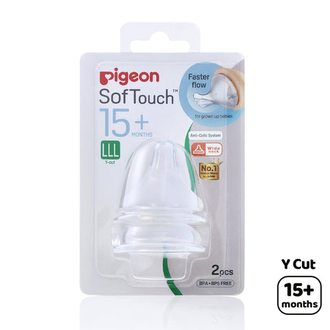 Pigeon Softouch Wide Neck Nipple (15M+)