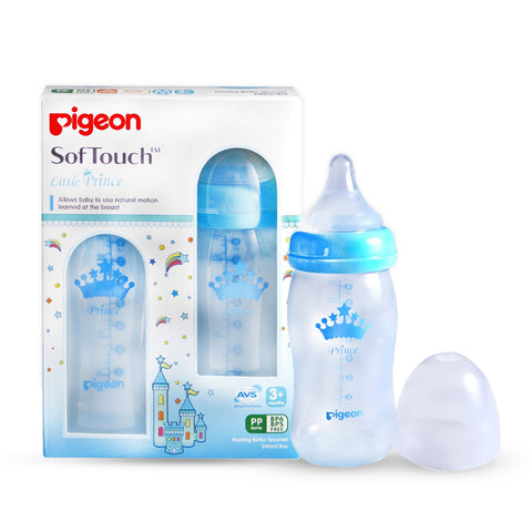 Pigeon Softouch Wide Neck Y Cut 240ml (3M+)