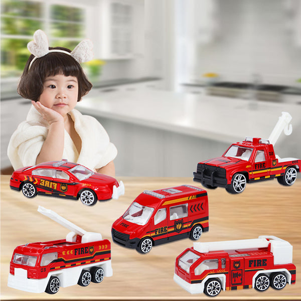 Fire Truck Car Set (5pcs)