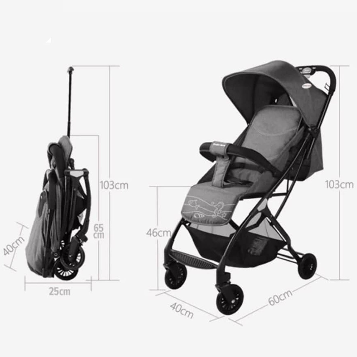 Dodo Love Stroller (Grey)