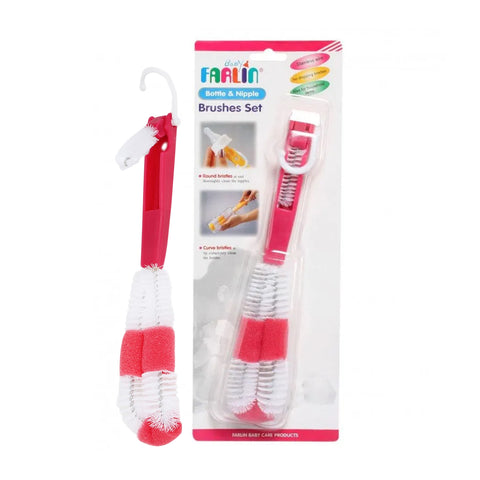 Farlin-Bottle & Nipple Brushes Set