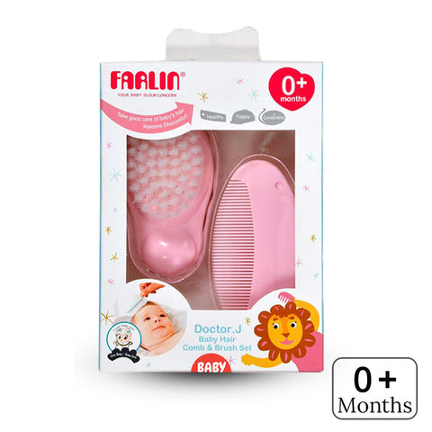 Farlin- Baby Hair Comb & Brush Set