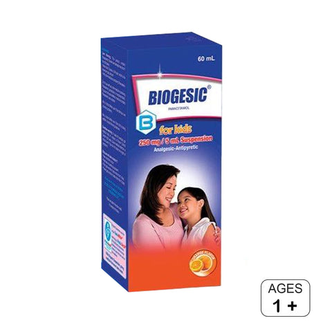 Biogesic For Kids Orange Flavour (250mg/5ml)