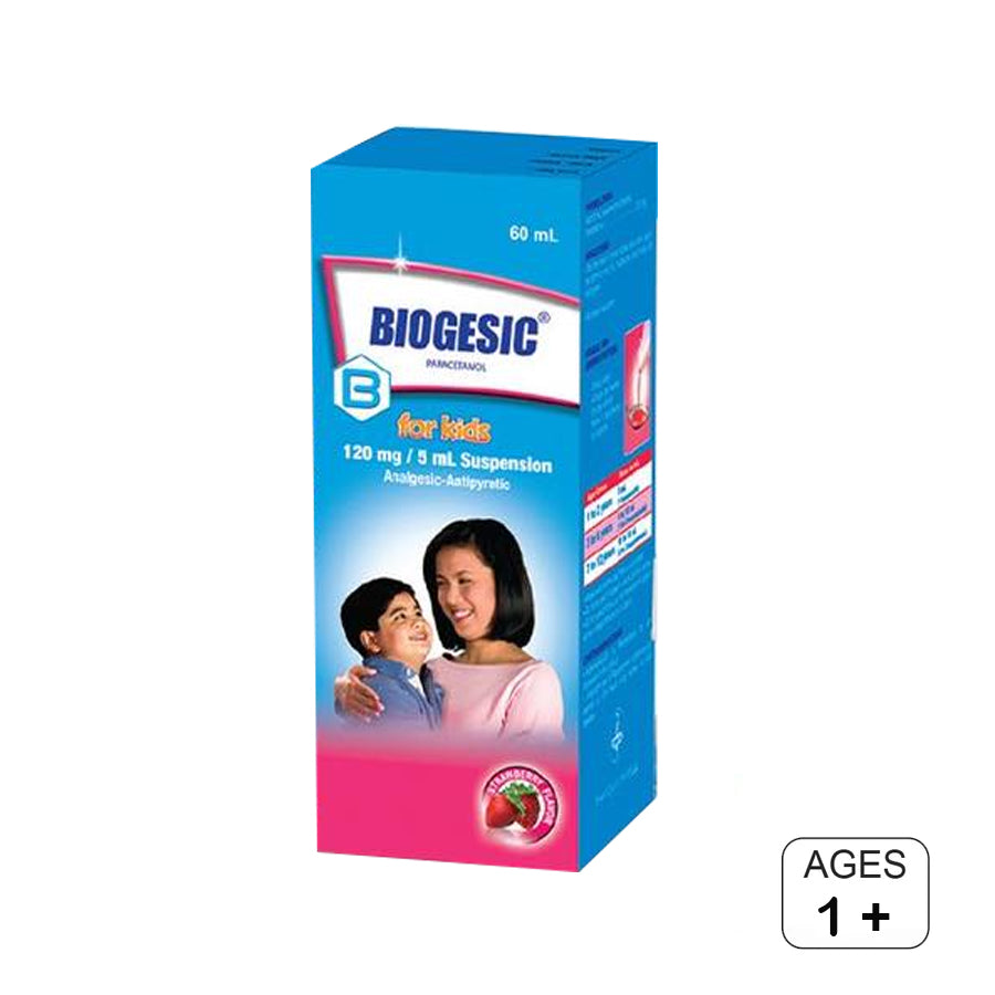 Biogesic For Kids Strawberry Flavour (120mg/5ml )