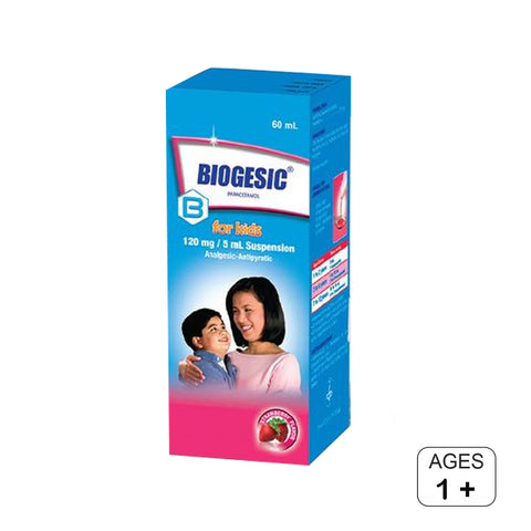 Biogesic For Kids Strawberry Flavour (120mg/5ml )
