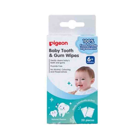 Pigeon- Baby Tooth & Gum Wipes Natural Flavour (20pcs)