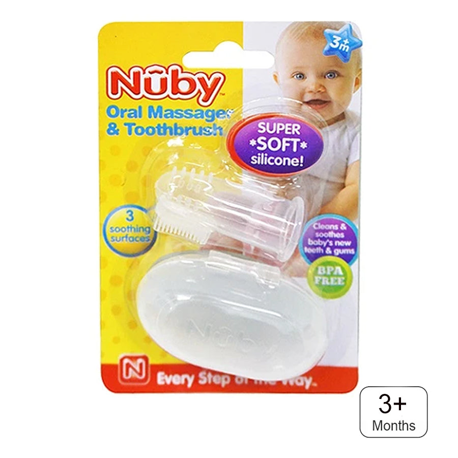 Nuby-Oral Massager & Toothbrush