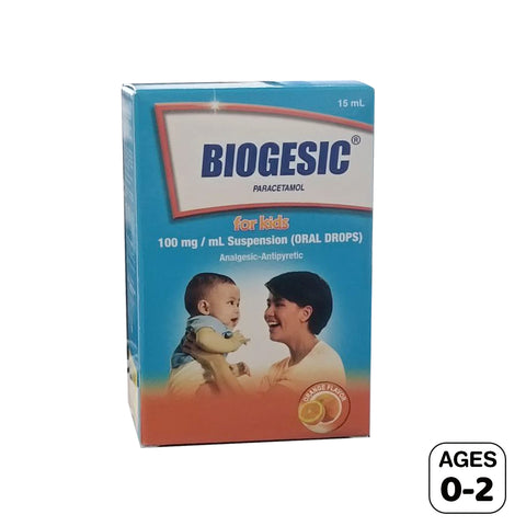 Biogesic For Kids Orange Flavour (100mg/15ml )