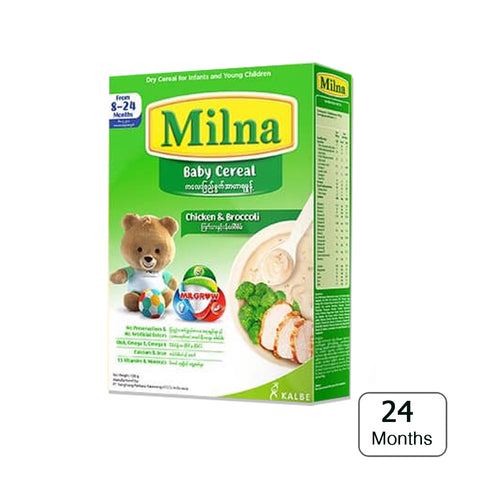 Milna Baby Cereal (ကြက်သားနှင့်ပန်းဂေါ်ဖီစိမ်း)
