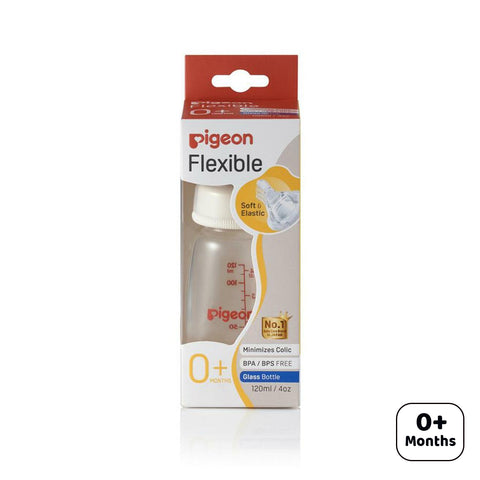 Pigeon - Flexible Nursing Bottle (Slim Neck 0M+) 120ml