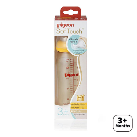 Pigeon-SoftTouch PPSU Nursing Bottle (wide neck 3M+) 240ml
