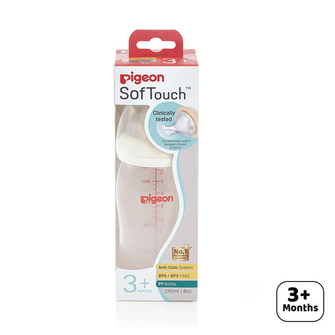 Pigeon-SoftTouch PP Nursing Bottle (wide neck 3M+) 240ml