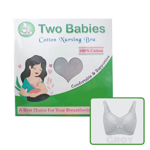 Two Babies - Nursing Bra (Gray)