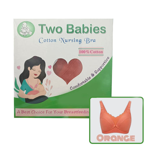 Two Babies - Nursing Bra (Orange)