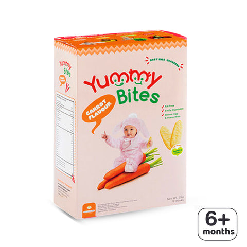 Yummy Bites Rice Crackers (carrot) 25g