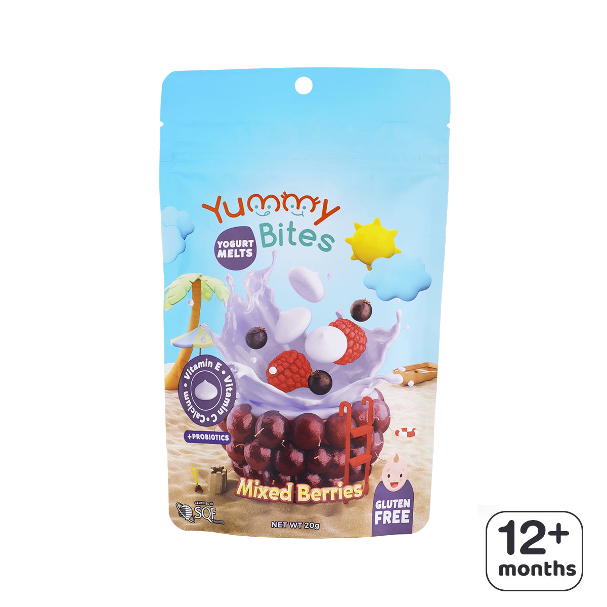 Yummy Bites Yogurt Melt (Mixed Berries) 20g