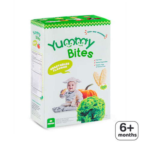 Yummy Bites Rice Crackers (Vegetables) 25g