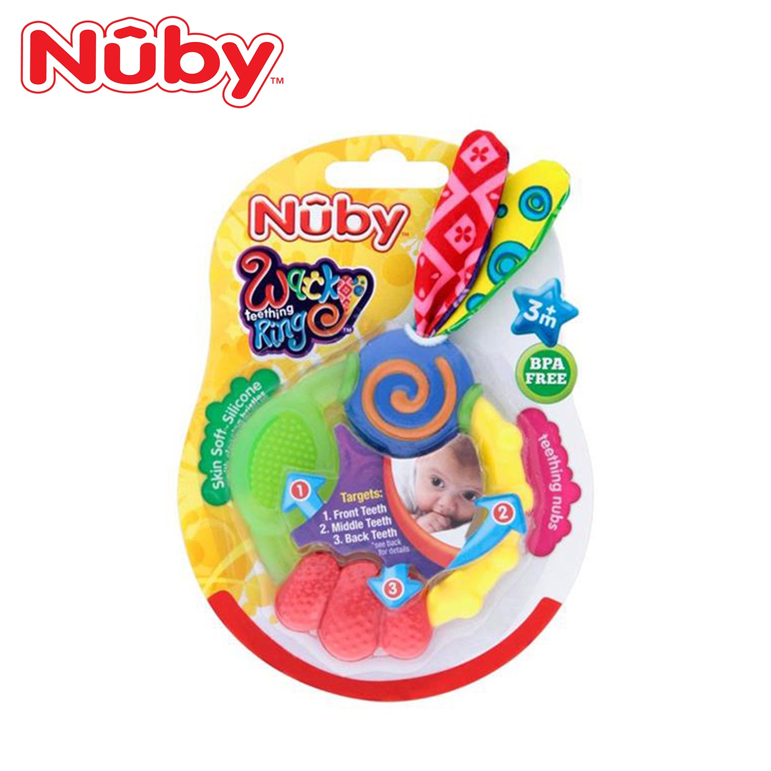 Nuby- Wacky Teething Ring