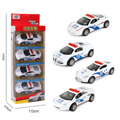 White Police Car Set (5pcs)