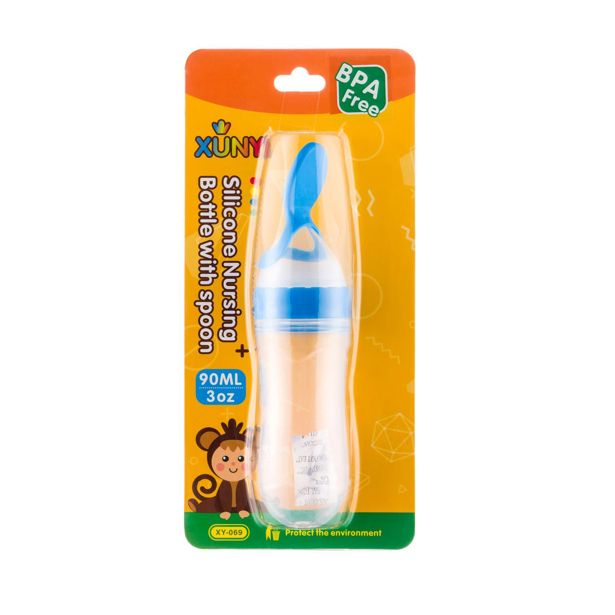 Xunyi-Silicone Nursing Bottle with Spoon (90ml)