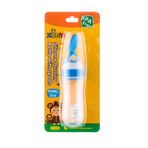 Xunyi-Silicone Nursing Bottle with Spoon (90ml)